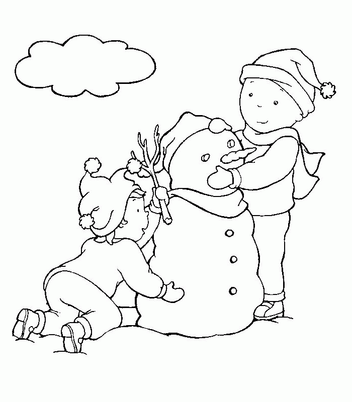 Plansa de colorat cu Caillou 85 84
